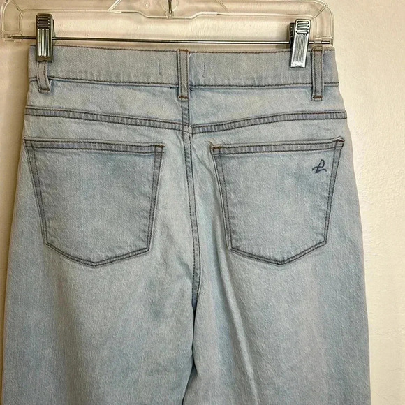 DL 1961 HEPBURN WIDE LEG HIGH RISE VINTAGE JEAN IN SEA SALT SIZE 24 - Picture 7 of 10